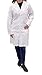 CollegeWear, Inc. Unisex Long White Lab Coat - Chemistry, Biology, Organic Chem, Science Student Lab (S)