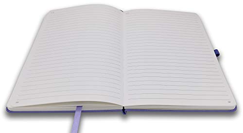YRL-Best-Hardcover-Notebook-with-Pen-Loop-A5-Writing-Journal-57x83-College-RuledLined-192-Numbered-Pages-of-Premium-Thick-Paper-Fine-PU-Leather-Sewn-Bound-Elastic-Band-Inner-Pocket-Red