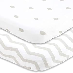 Cuddly Cubs Pack and Play Sheets Fitted – for Graco Pack n Play Playard – 2 Pack – Snuggly Soft Jersey Cotton Mini Crib…
