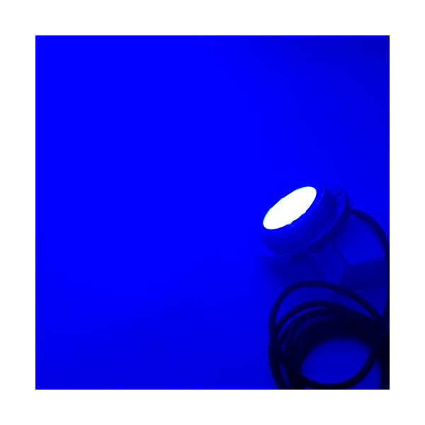 Amarine-made-LED-Underwater-Boat-Surface-Mount-Light-3w-3w-Blue-Bronze-Housing-Waterproof-Ip-68