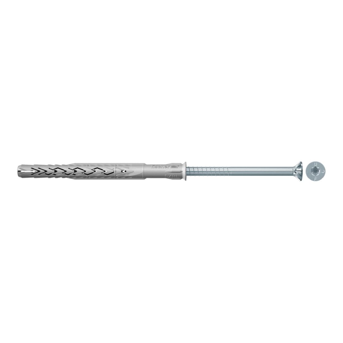 fischer Frame Fixing Sxrl 10 x 180 T with Countersunk Screw, Pack of 50, 522704