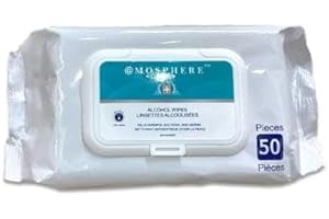 Hand & Surface Wipes, Alcohol Wipes, 50 Pack x 5 = 250 Wipe Set