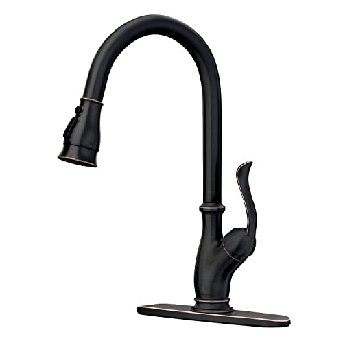 APPASO Oil Rubbed Bronze Kitchen Faucet, Antique Bronze Kitchen Sink