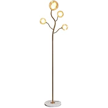Tall Brass Color Mainstay Floor Lamp Retro Style Living Room