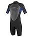 O'Neill Men's Reactor 2mm Back Zip Spring Wetsuit, Black/Pacific/Graphite, X-Large