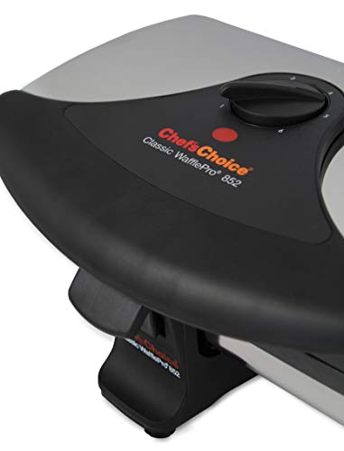 Chef'sChoice 852 Classic WafflePro Nonstick Waffle Maker Features Adjustable Baking Control and Instant Temperature Recovery for Delicious Waffles and Includes Built-in Cord Storage, 2-Square, Silver - Thumbnail 3