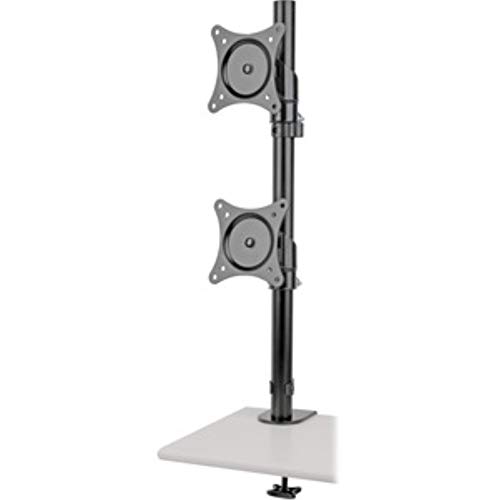 Eaton Tripp Lite Vertikale Dual-Flachbildschirm-Tischhalterung/-Klemme, 15 bis 27 Zoll Flachbildschirme (Schwarz) (DDR1527SDC)
