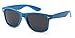 Classic Retro Fashion Wayfarer Sunglasses - Neon Frame with Dark Black Lens