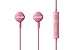 Samsung HS130 Wired Stereo Earbud 3.5mm universal headset with In-Line Multi-Function Answer/Call Button (Pink)