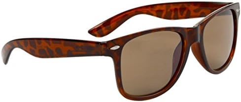 Classic Way farer Sunglasses, Spring Hinge, Brown Tortoise Frame Amber Lens 6083