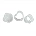 D&M Jewelry 6pcs Heart Shaped Acrylic Ear Plugs Set Mix Color Stretcher Expander Screwed Tunnels Gauges