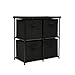 Homebi 4-Drawer Storage Chest Shelf Unit Storage Cabinet Multi-Bin Organizer with Removable Non-Woven Fabric Bins,25