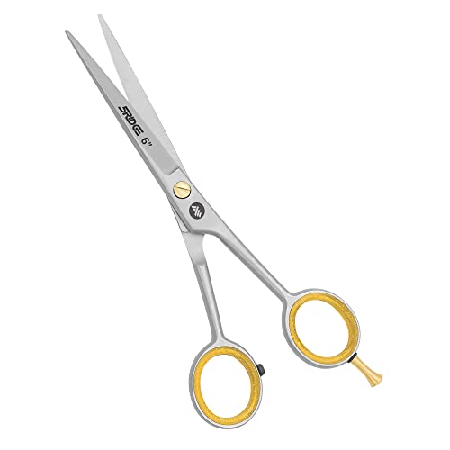 Forbici parrucchiere professionali per barbiere taglio capelli con pettine e PU astuccio - extra affilate in acciaio inossidabile - Forbici per capelli