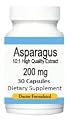 Asparagus Extract 200 mg, 10:1 Pure, 30 Capsules, Protects Liver From Toxins, May Help with Hangovers, - Endorsed by Dr. Ray Sahelian