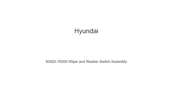 Amazon Com Genuine Hyundai 934 1r0 Wiper And Washer Switch Assembly Automotive