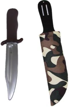 Plastic Knife with Camouflage sheath