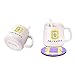 Peephole Yellow Frame Coffee Cup &Mugs Milk Cup Monica's Door Frame 1Cup + 1 Spoon + 1 Coaster Great Present for Fan!Ready to Hang.