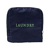 MIAMICA Women's Travel Laundry Bag, Navy Blue, One