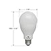 Great Eagle LED 23W Light Bulb (Replaces 150W – 200W) A21 Size with 2600 Lumens, Non-Dimmable, 3000K Bright White, UL Listed (2-Pack)