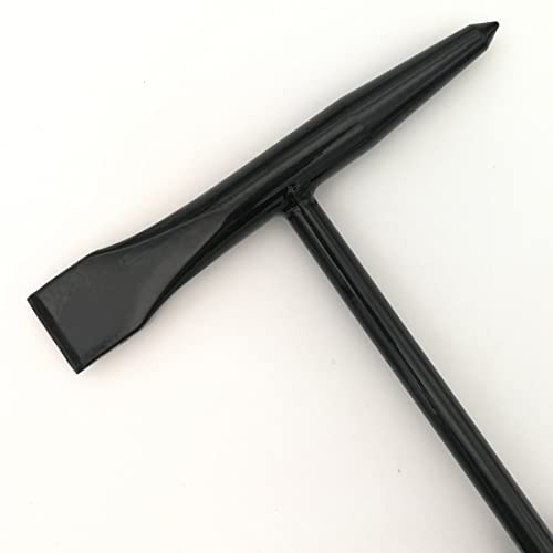 Welding Chipping Hammer with Coil Spring Handle,10.5",Cone and Vertical