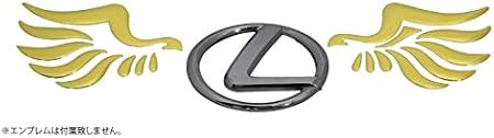 Amazon 車用品 エンブレム ステッカー 3dステッカーエンジェル 天使の羽 ゴールドo93 Anwing 02 ステッカー デカール 車 バイク