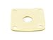 Dopro Gold Metal Curved Base Bottom Jack Plate Square Jackplate fits Gibson LP Les Paul