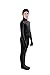 Full Bodysuit Kids Open Face Costume Spandex Stretch Zentai Child Suit (Small, Black)