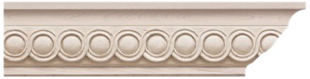 Brown Wood Inc. 01490135HM1 Bijou Carving Insert Molding, Hard Maple
