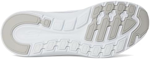 Arch Fit 2.0 Glow The Distance - Ténis femininos, malha branca e acabamento prateado, 38 EU