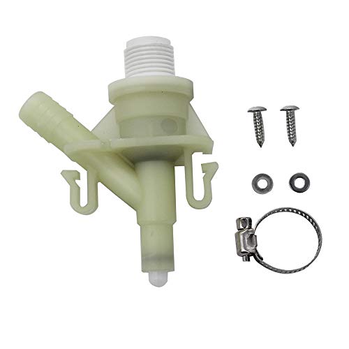 New Durable Plastic RV Water Valve Assembly Camper Trailer Toilet