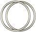 Pair of Authentic SlingRings, USA Made,Best Baby Aluminum Rings for Making DIY Ring Slings (Large, Silver)