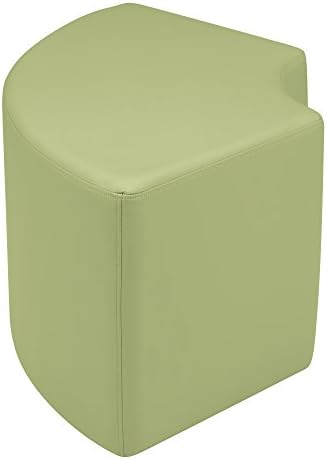 Sprogs Vinyl Soft Seating Curved Stool, 18" H, Fern Green, SPG-1012FG-A