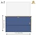110 5x7 Blue Invitation Envelopes - for 5x7 Cards - A7 - (5 ¼ x 7 ¼ inches) - Perfect for Weddings, Graduation, Baby Shower - 120 GSM - Peel, Press & Self Seal - Square Flap