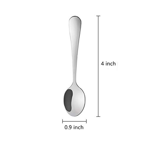 Demitasse Espresso Spoons, 4 Inches Stainless Steel Mini Coffee Spoons, Set of 20