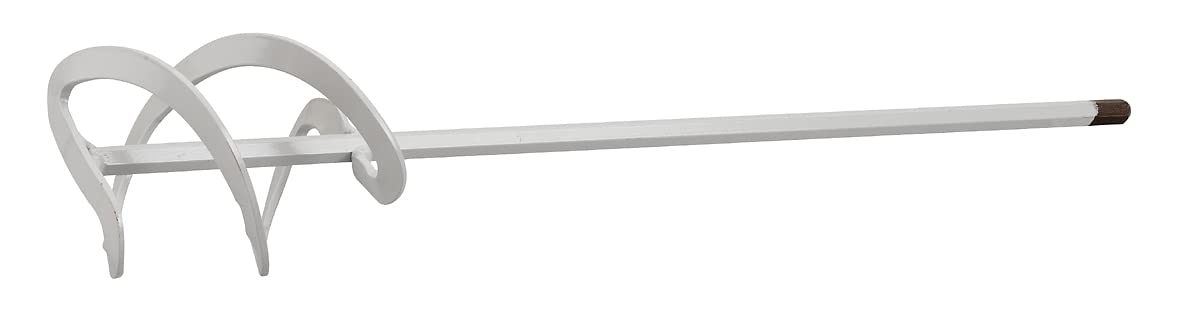kwb 90mm x 400mm Mortar Mixer, Metal, Corrosion-Resistant, Universal, White, Ø 8mm Hex Shank