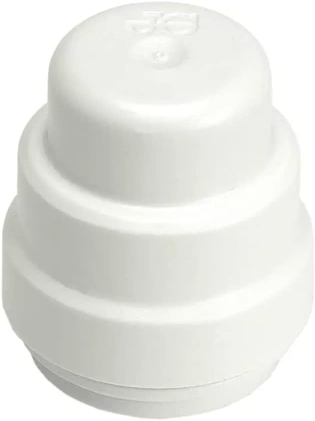 Speedfit PSE4615W 15mm Push-Fit Stop End White Pipe Fittings 10 Pack
