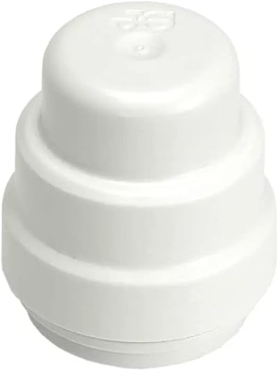 Speedfit PSE4615W 15mm Push-Fit Stop End White Pipe Fittings 10 Pack