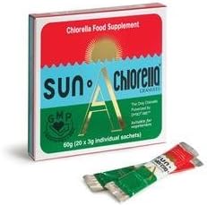 100 Pack of Gluten Free Sun Chlorella Sun Chlorella A Granules 20 x 3g Sachet