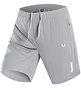 NORTHYARD Men's Athletic Hiking Shorts Quick Dry Stretch Shorts with Zip-Pockets Outdoor Running ...