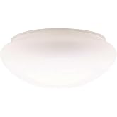 Westinghouse 8375700 White Glass Mushroom Shade 8"