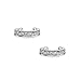 Minimalist Cubic Zirconia Pave CZ Band Cartilage Ear Cuffs Clip Wrap Helix Earrings For Women .925 Sterling Silver