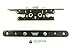 Pella 2 Point Bolt Mortise Lock Body, Storm Door (Black)