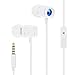urophylla Earbuds, Earphones 4 Feet in-Ear Headphones with Microphone Heavy Bass Noise Cancelling Earphones Compatible with iPhone/iPod/iPad/Samsung/Android and More Audio Devices - White
