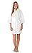 Lightweight Knee Length Waffle Kimono Bridesmaids Spa Robe