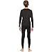 ViCherub Boys Thermal Underwear Set Fleece Lined Long Johns Kids Top & Bottom Knit Base Layer Winter Warm Sets for Boy 2 Pack (Black&Black,X-Small)thumb 3