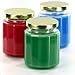 Nakpunar 12 pcs 6 oz Beveled Glass Jars with Silver Lids for Jam, Honey, Wedding Favors, Shower Favors, Baby Foods, DIY Magnetic Spice Jars (6 oz, Silver)
