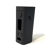 Wismec Reuleaux RX200 200W Silicone Protective Gel Wrap Skin Case Sleeve Cover Fits Rueleaux RX 200 Watt Mod (Black)