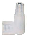 Female to Male Threaded Elbow, PFA, 1/4