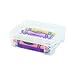 1InTheOffice Crayon Box, Stackable Clear (4 Pack.)