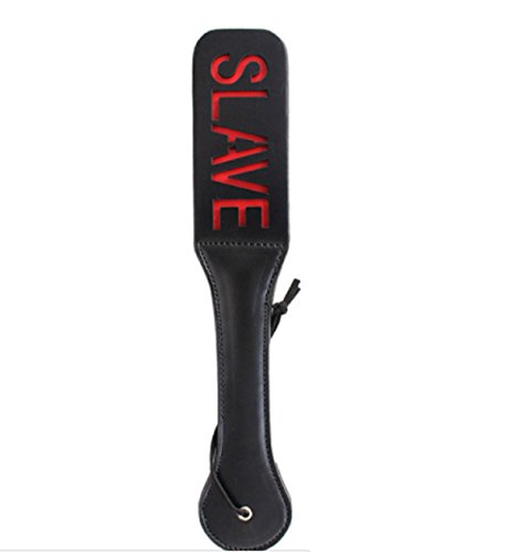 HOT! Slave Btch Slut SM Flog Spank Paddle Beat Submissive Slave BDSM Pink Kinky Fetish Whip Sluts Paddles Adult Sex Toys (32cm x 6.5cm, SLAVE)